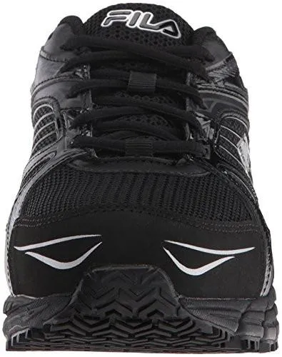 Fila Memory Reckoning 7 Work Slip Resistant Steel Toe Running Shoe Blackblackmetc Silver 9.5 M US