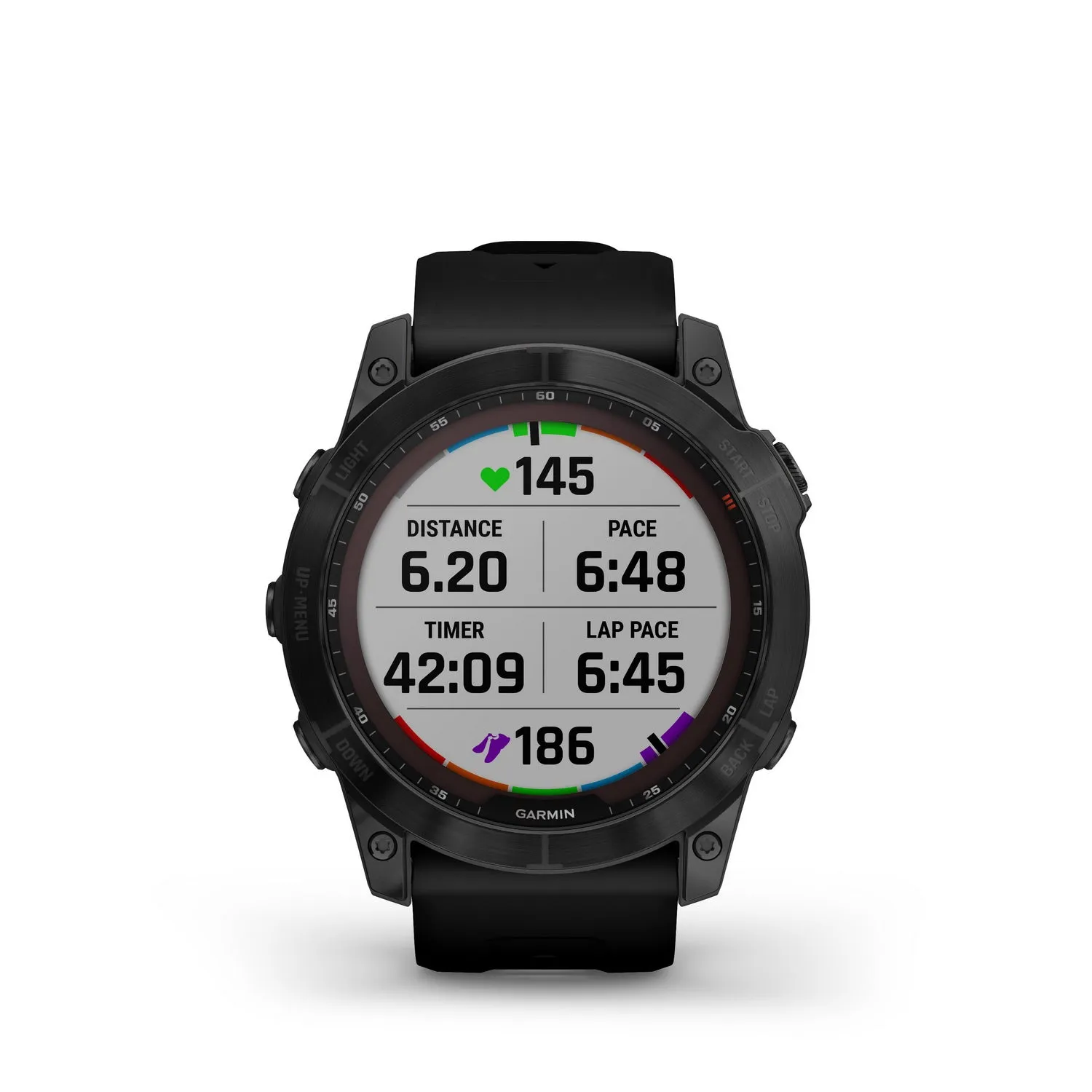 Garmin Fenix 7X Sapphire Solar Black DLC Titanium with Black Band