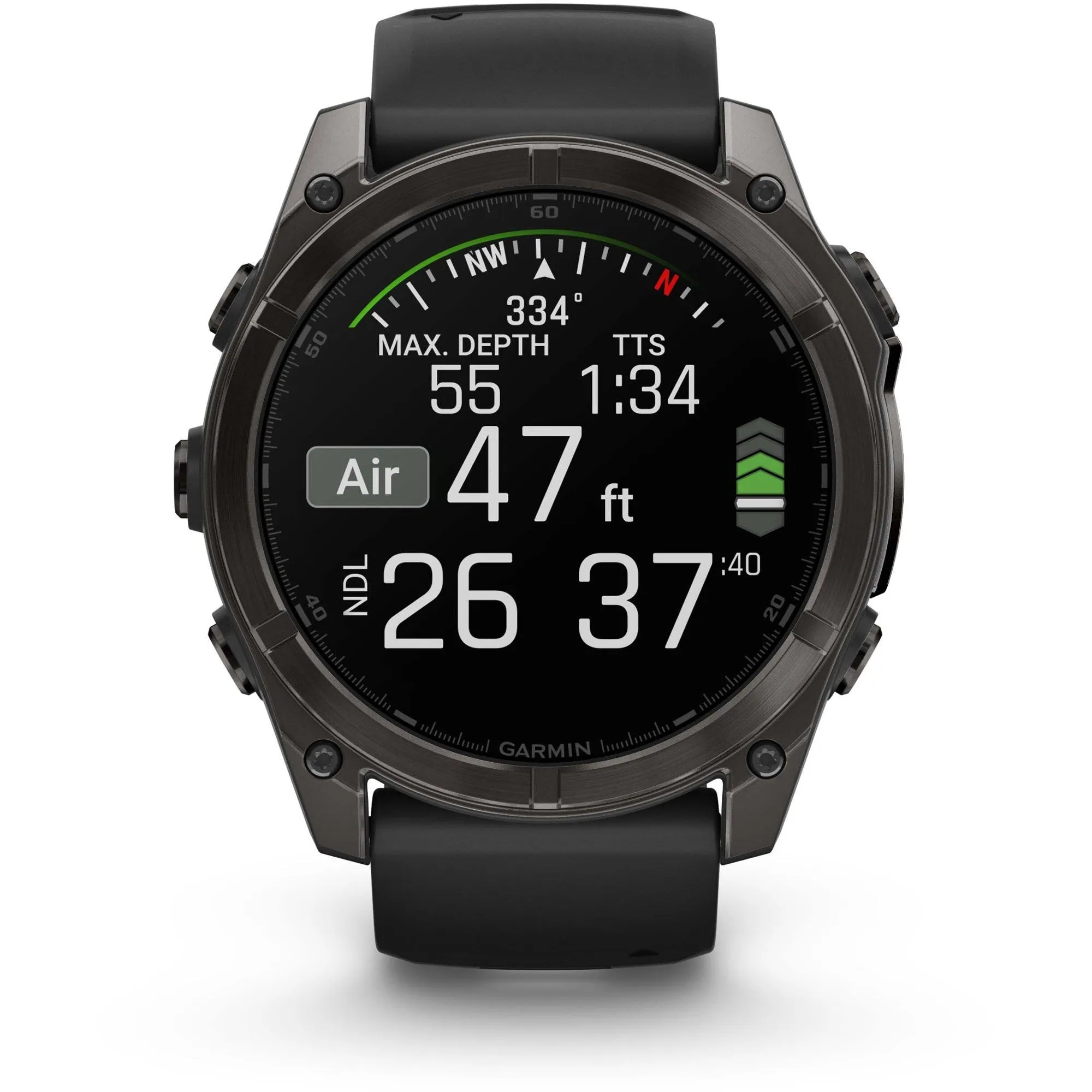 Garmin | Fenix 8 AMOLED Sapphire | Carbon Gray DLC Titanium/Black