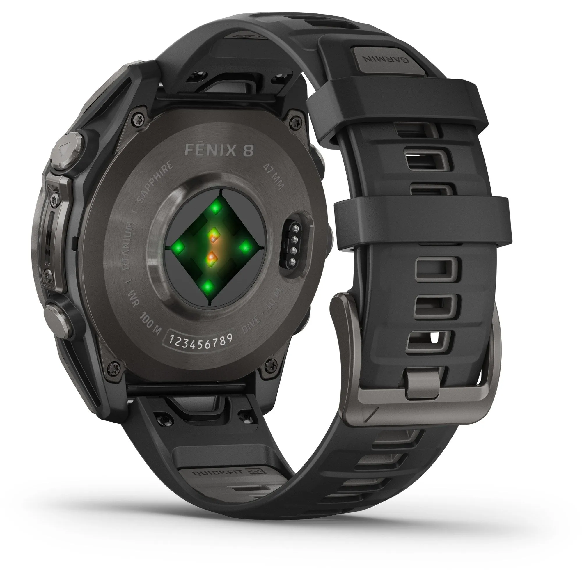 Garmin | Fenix 8 AMOLED Sapphire | Carbon Gray DLC Titanium/Black