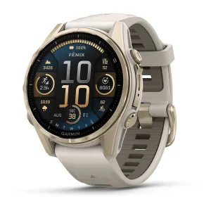 Garmin | Fenix 8 AMOLED Sapphire | Soft Gold/Fog Gray