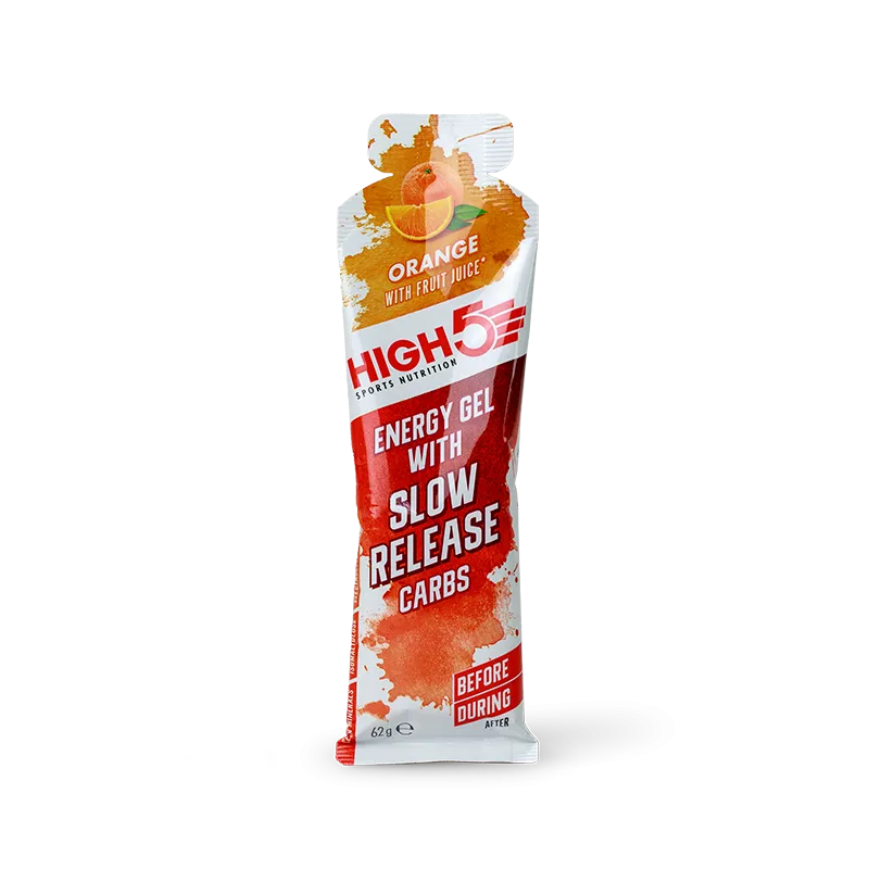 High 5 Energy Gel with Slow Release Carbs Orange