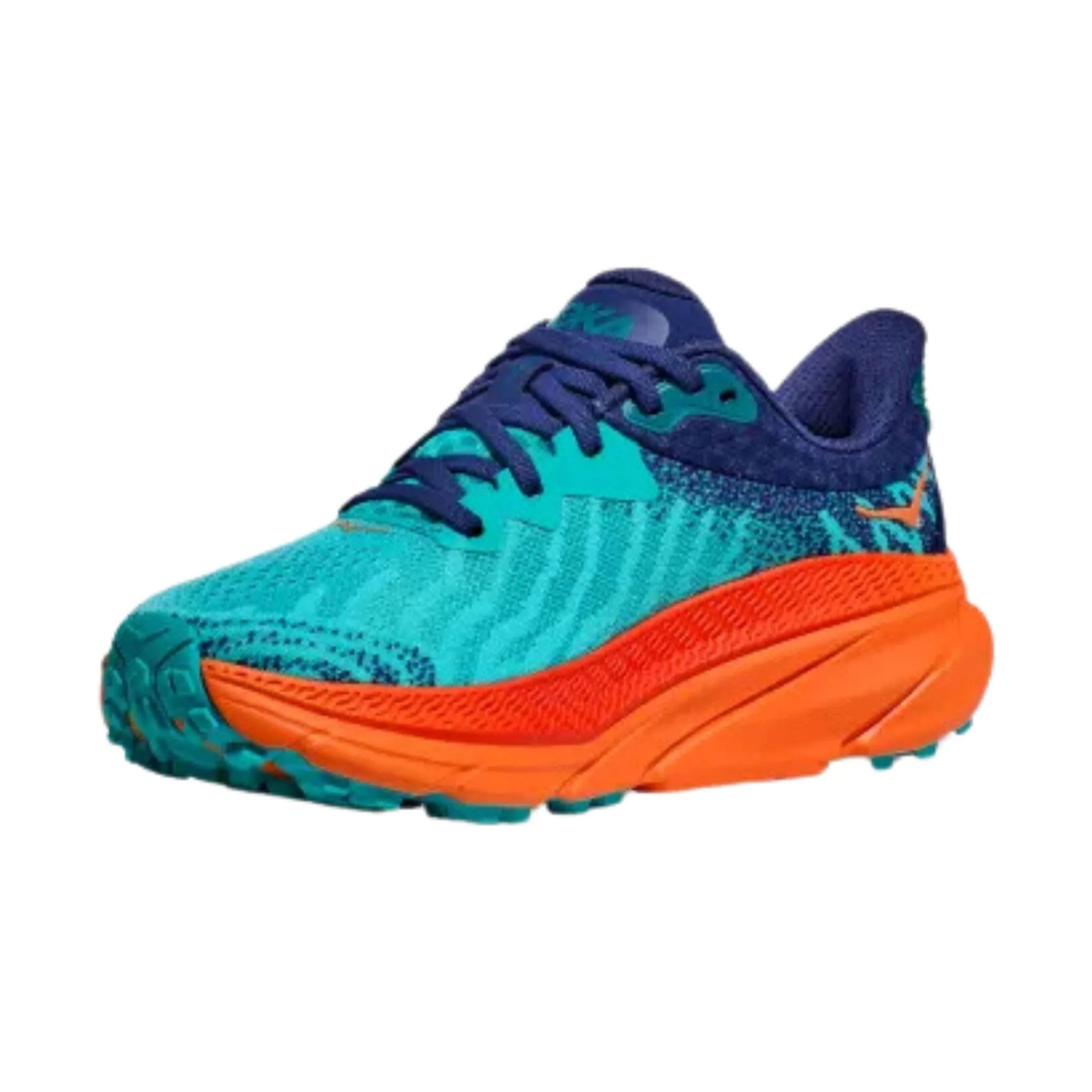 HOKA Women's Challenger 7 Trail Running Shoes - Ceramic/Vibrant Orange