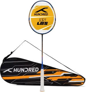 Hundred Atomic X 35 SPD X-Flex Shaft Strung Badminton Racquet (Black / Blue)