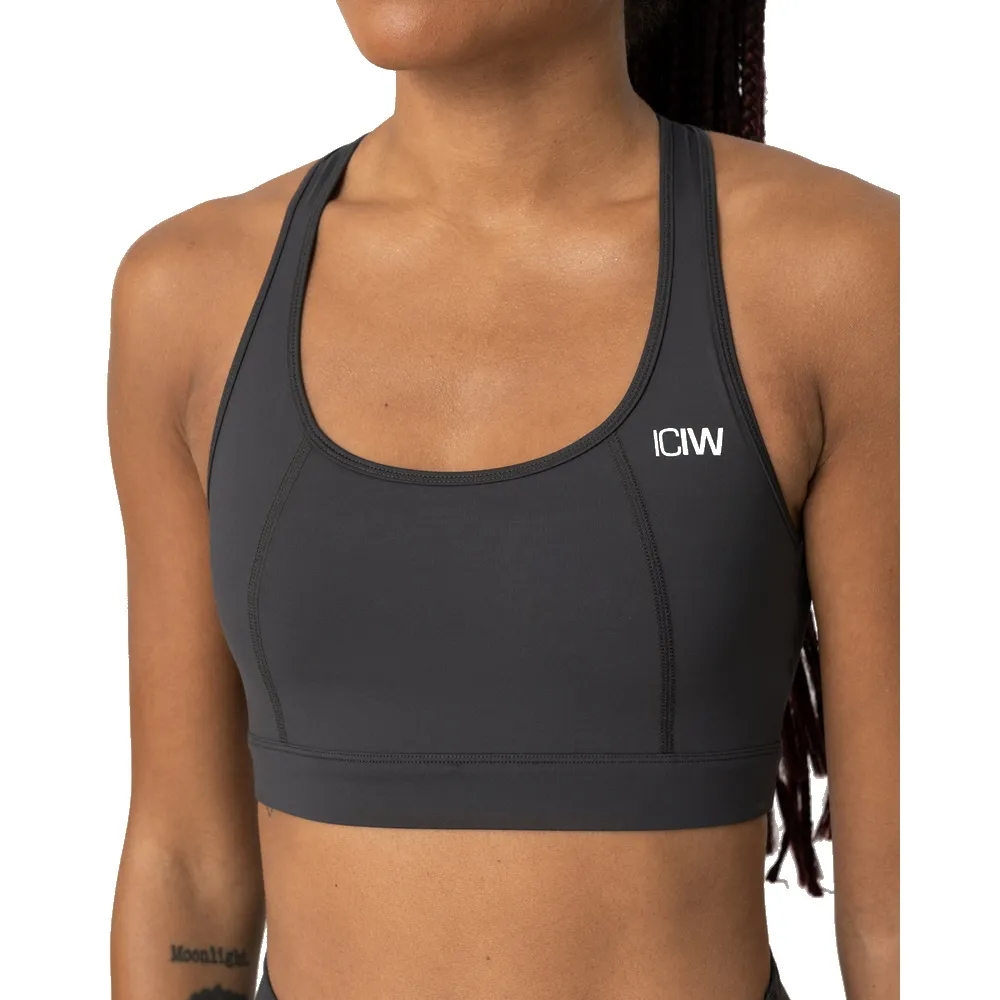 ICANIWILL Classic Sports Bra Anthracite | Buy ICANIWILL Classic Sports Bra Anthracite here | Outnorth