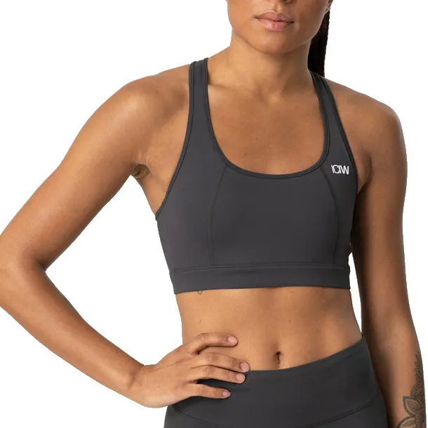 ICANIWILL Classic Sports Bra Anthracite | Buy ICANIWILL Classic Sports Bra Anthracite here | Outnorth