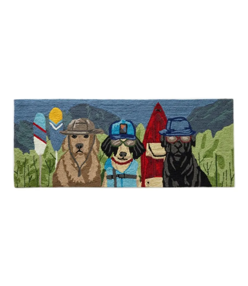 Indoor/Outdoor Vacationland Runner, Paddle Sports Dogs