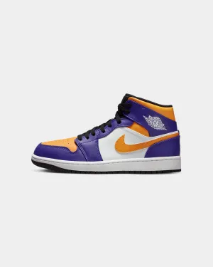 Jordan Air Jordan 1 Mid "Lakers" Dark Concord