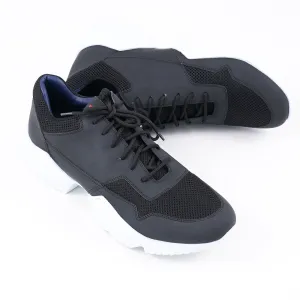 Kiton KNT Leather and Textile Sneakers