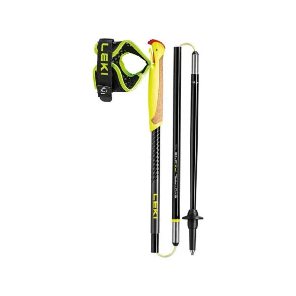 Leki Evotrail FX. ONE TA Trail Running Poles (Black/Neonyellow/Dark Anthracite)