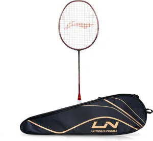 Li-Ning Ignite 7 Strung Badminton Racquet (Brown / Black)