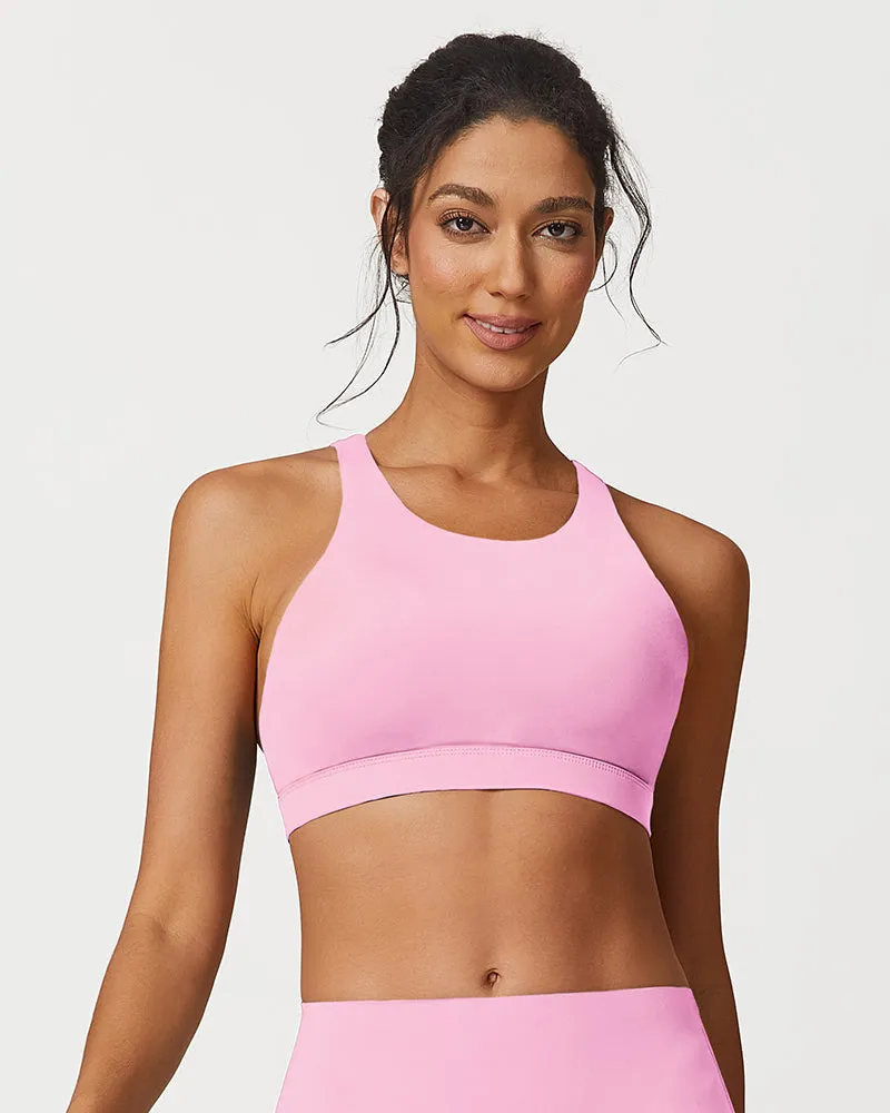 Lightweight Cross-Back Strappy Sports Bra