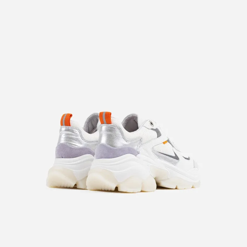 Linny White Lavander Chunky Sneakers