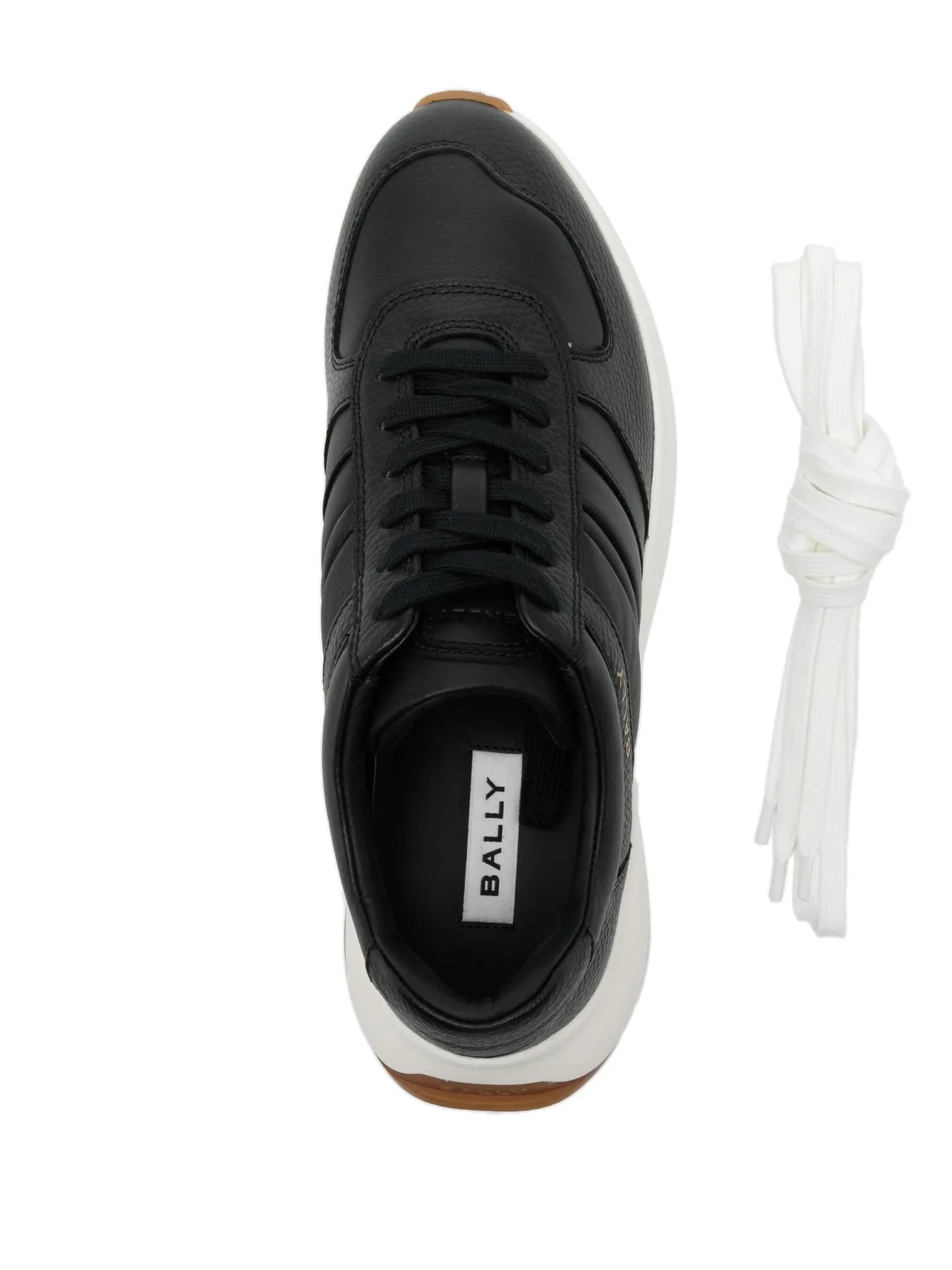 logo-print panelled sneakers