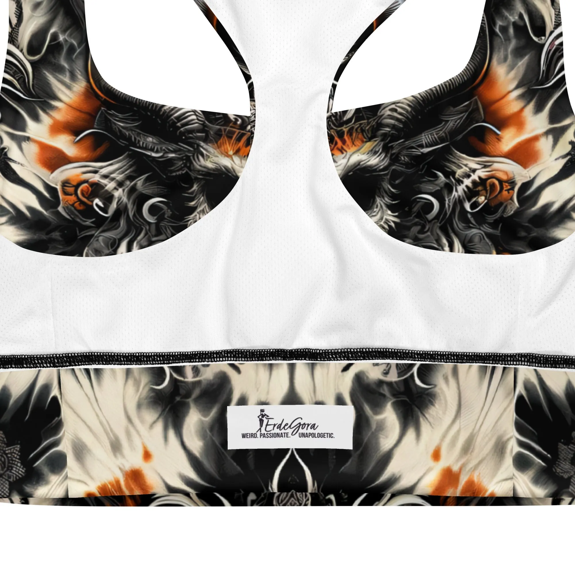 Longline Sports Bra Twilight Flame