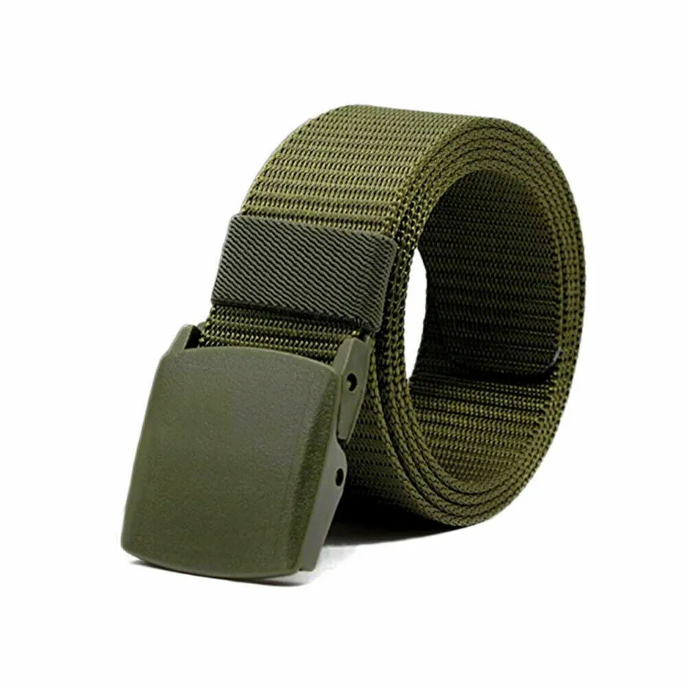 Men's Plastic Cam Buckle Nylon Belt