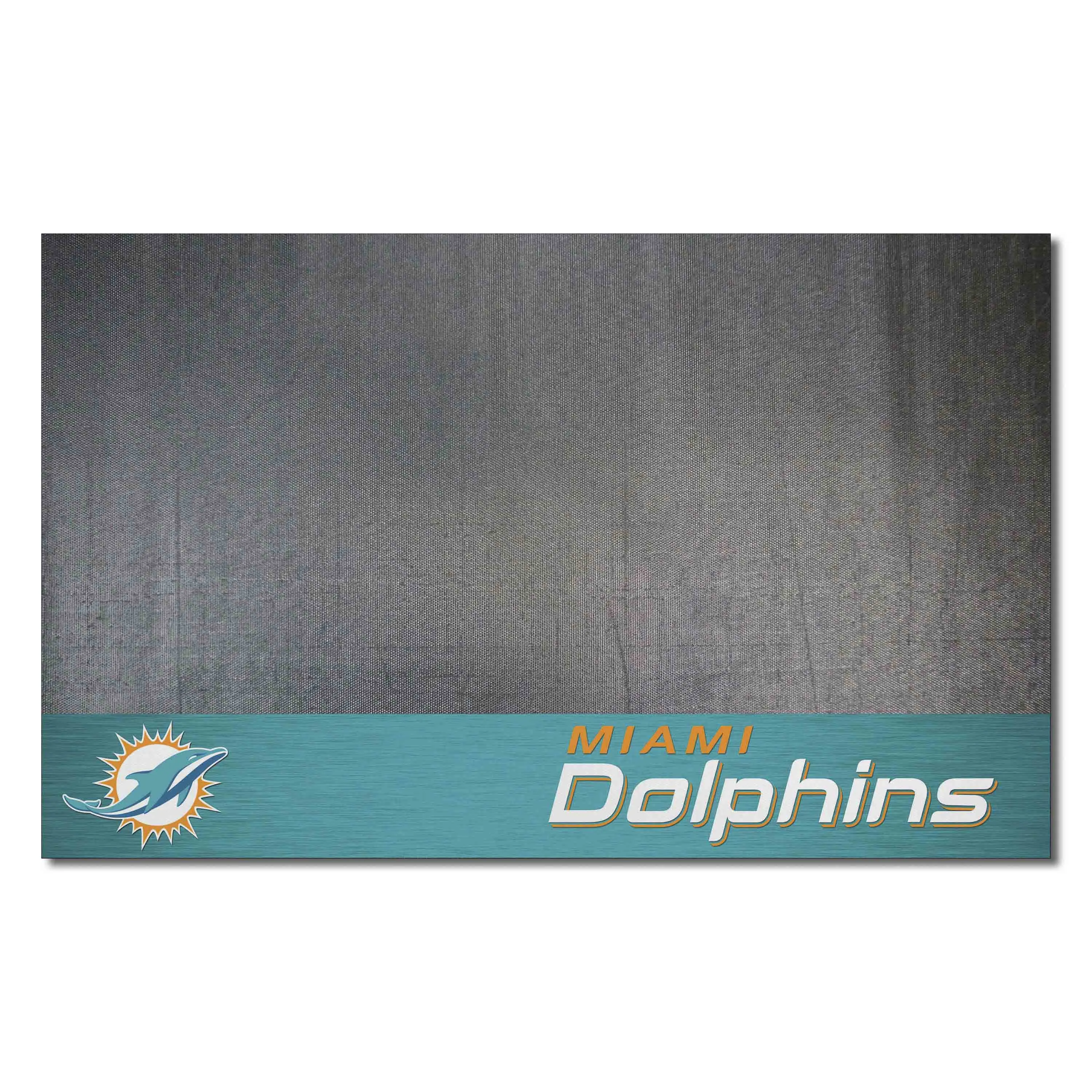 Miami Dolphins Vinyl Grill Mat - 26in. x 42in.