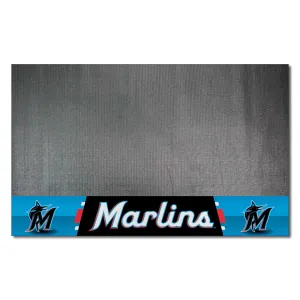 Miami Marlins Vinyl Grill Mat - 26in. x 42in.