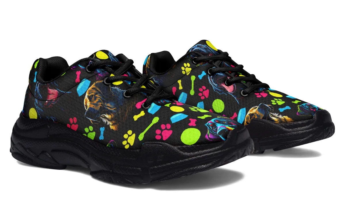 Neon Dogs Chunky Sneakers