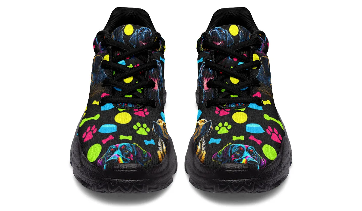 Neon Dogs Chunky Sneakers