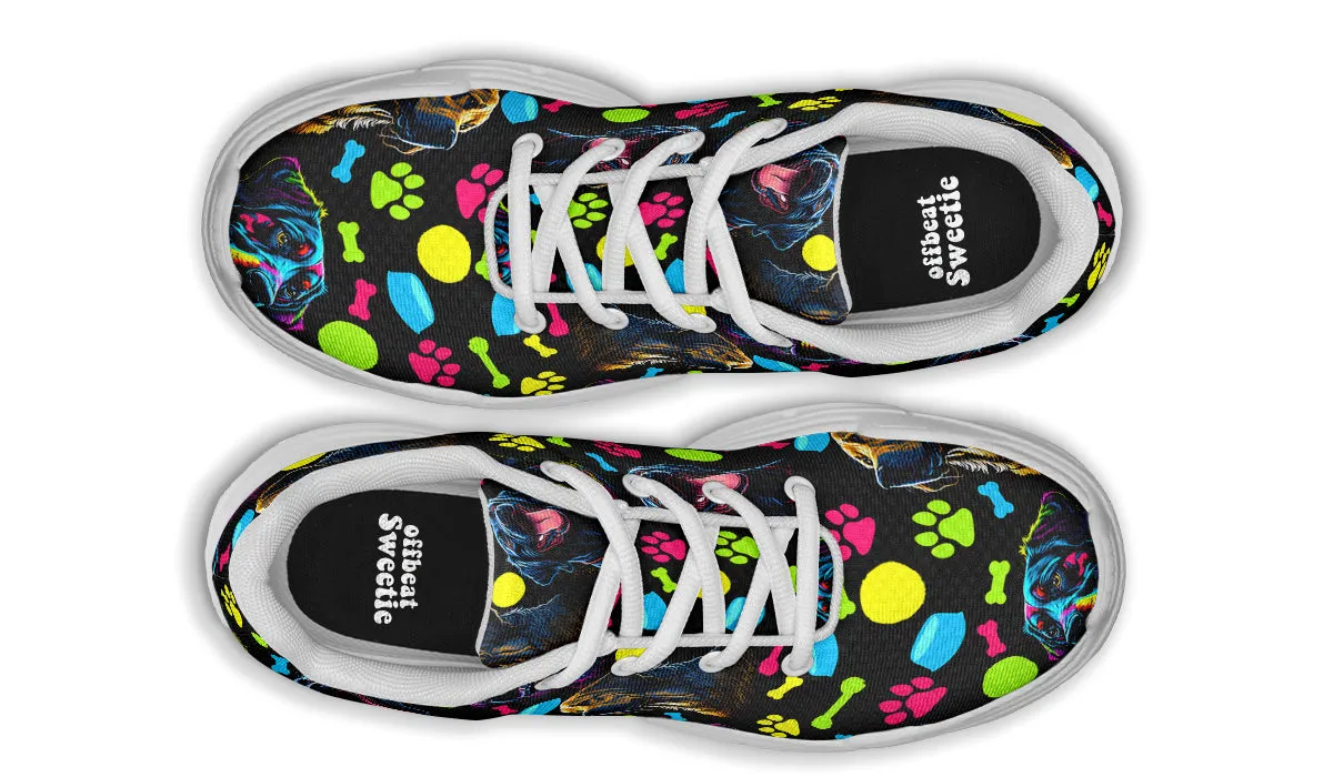 Neon Dogs Chunky Sneakers