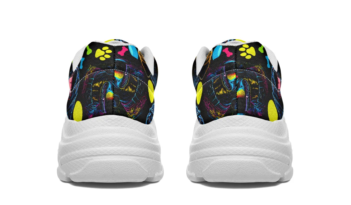 Neon Dogs Chunky Sneakers