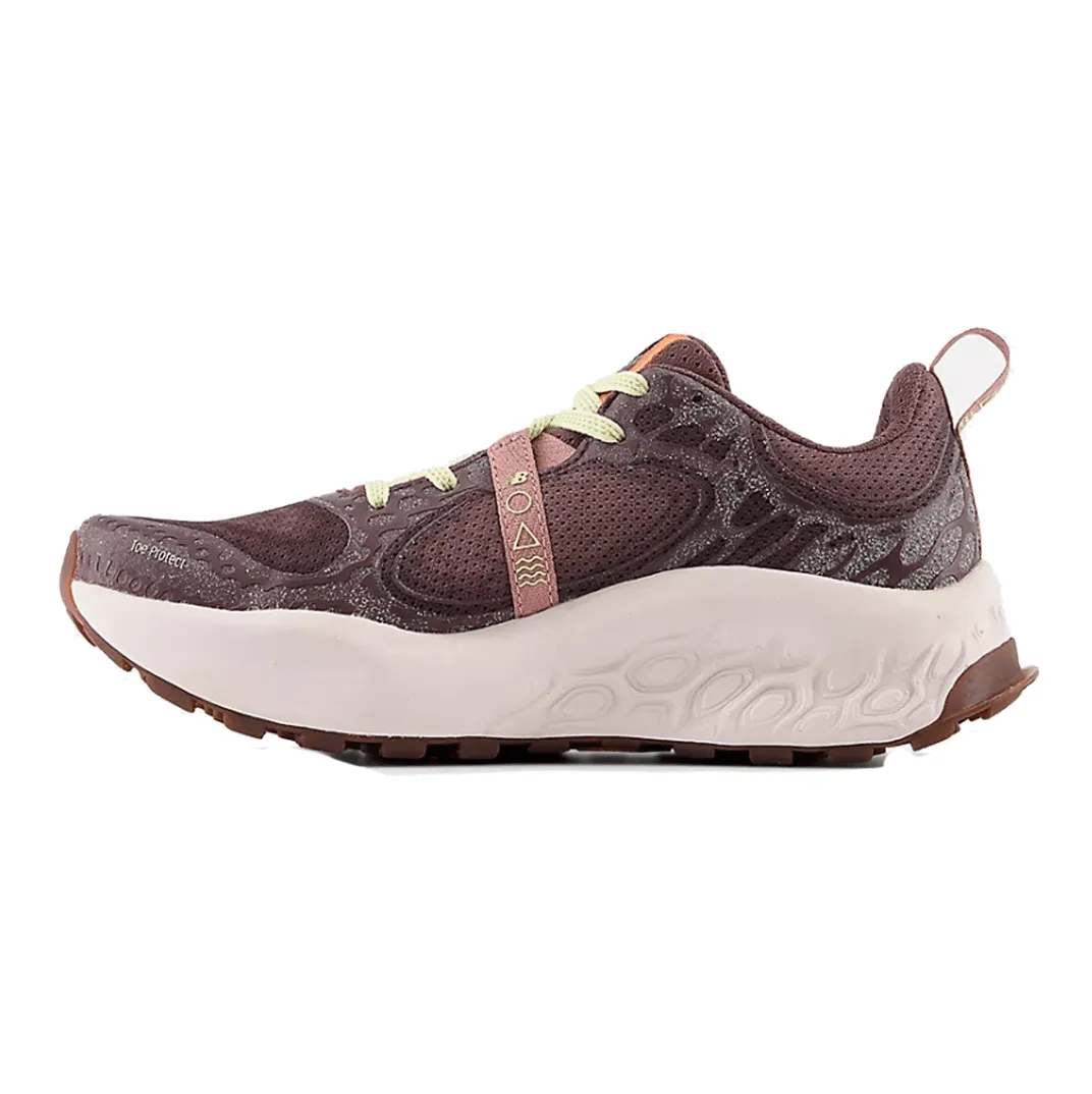 New Balance Women's Fresh Foam X Hierro v8 Trail Running Shoes in Licorice with Gulf Red and Pink Granite SS24