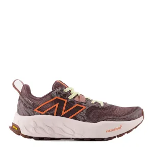 New Balance Women's Fresh Foam X Hierro v8 Trail Running Shoes in Licorice with Gulf Red and Pink Granite SS24