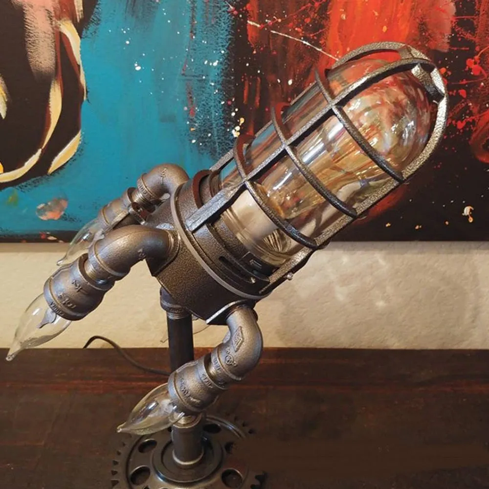 New Bazooka Flame Steampunk Rocket Home Decoration Light | Brodtica.com