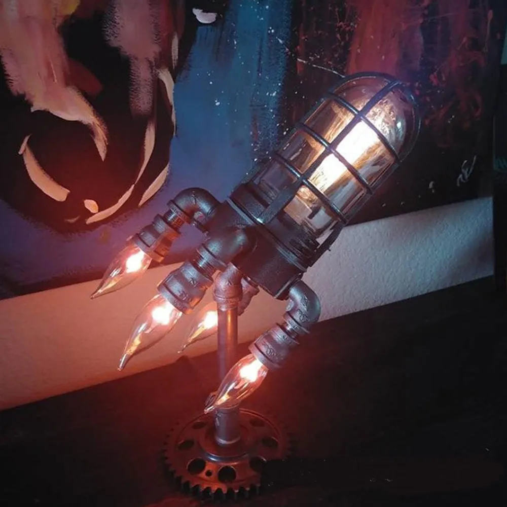 New Bazooka Flame Steampunk Rocket Home Decoration Light | Brodtica.com