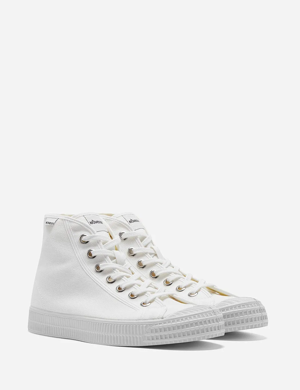 Novesta Star Dribble Hi Trainers (Canvas) - White