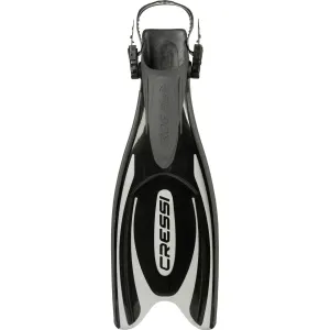 Open Box Cressi Frog Plus Open Heel Fins - Black-XSmall / Small Men's:3-6 Women's:4-7