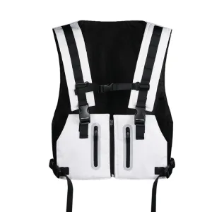 Outdoor Luminous Cycling Sports Vest Bag, Size: Free Size(White)