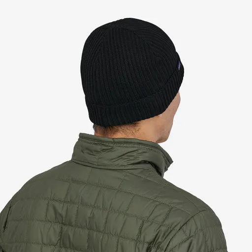 Patagonia Black Fishermans Rolled Beanie