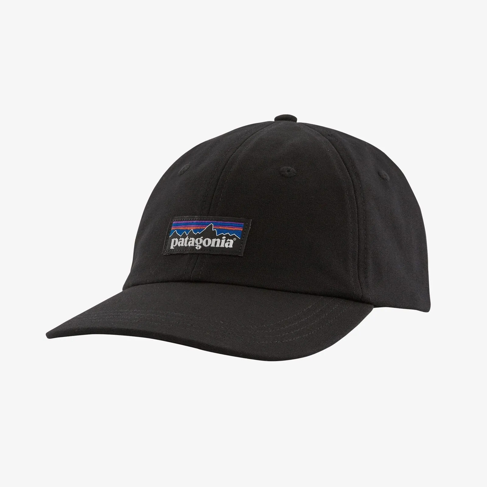 Patagonia Black P-6 Label Trad Cap