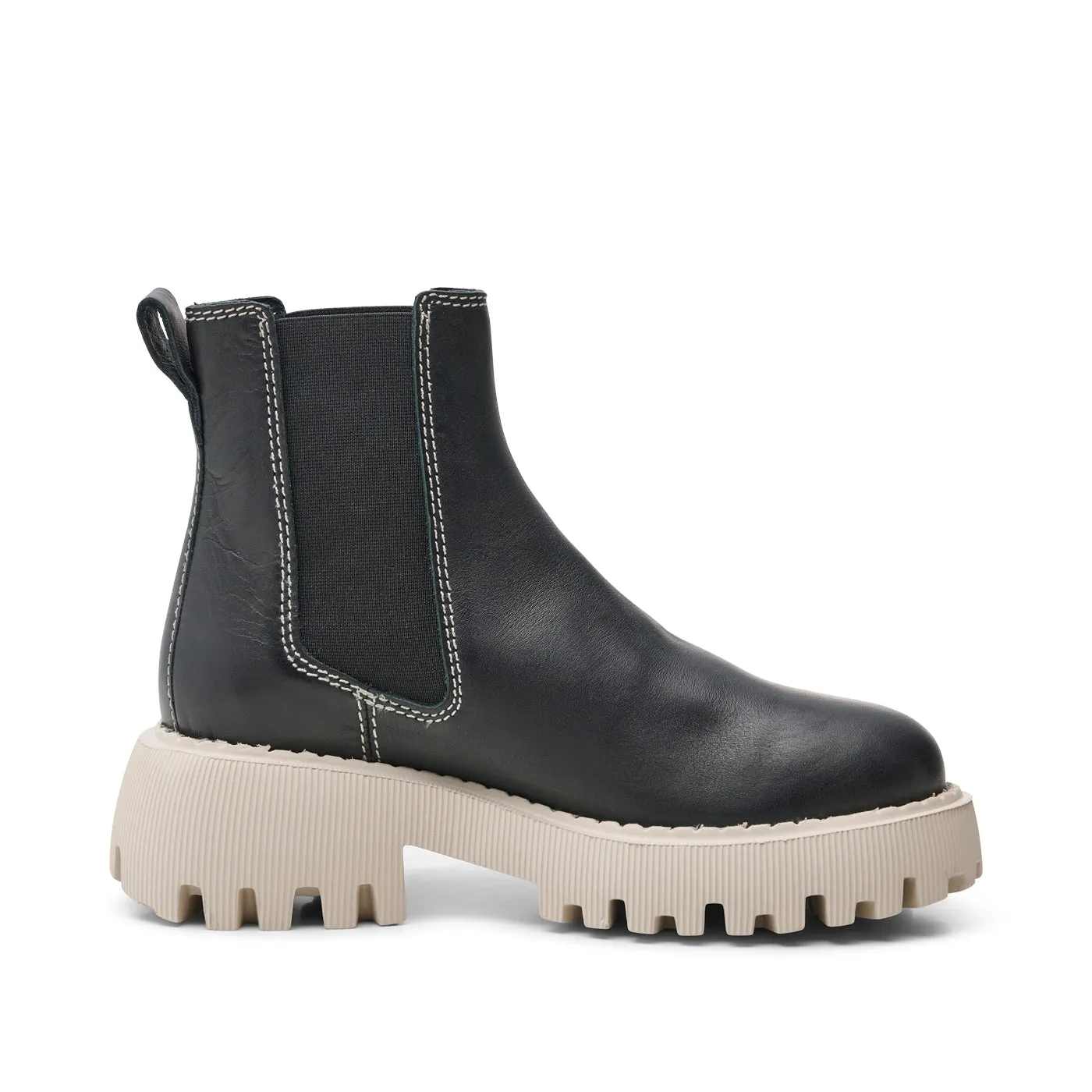 Posey chelsea boot leather - BLACK CONTRAST