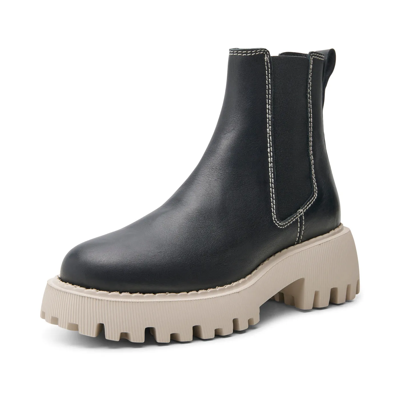 Posey chelsea boot leather - BLACK CONTRAST