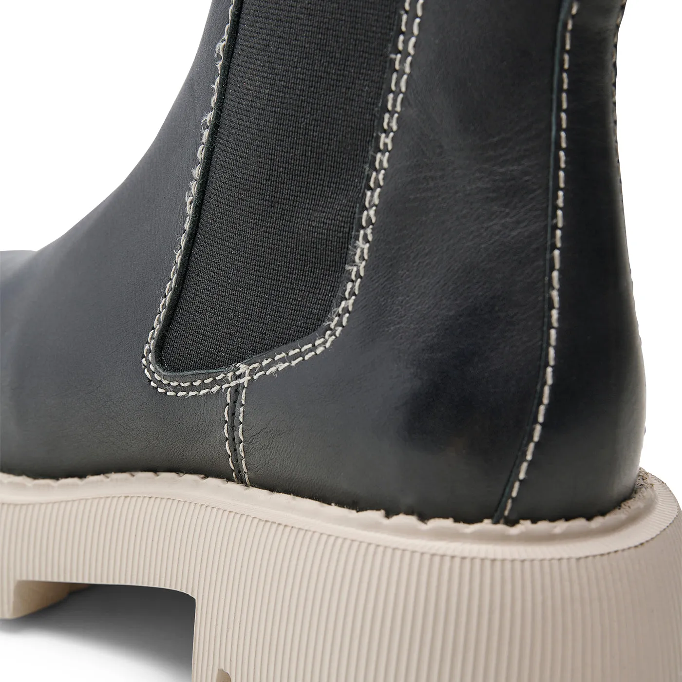 Posey chelsea boot leather - BLACK CONTRAST