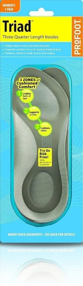 Profoot Triad Three Quarter Length Insoles (Womens)