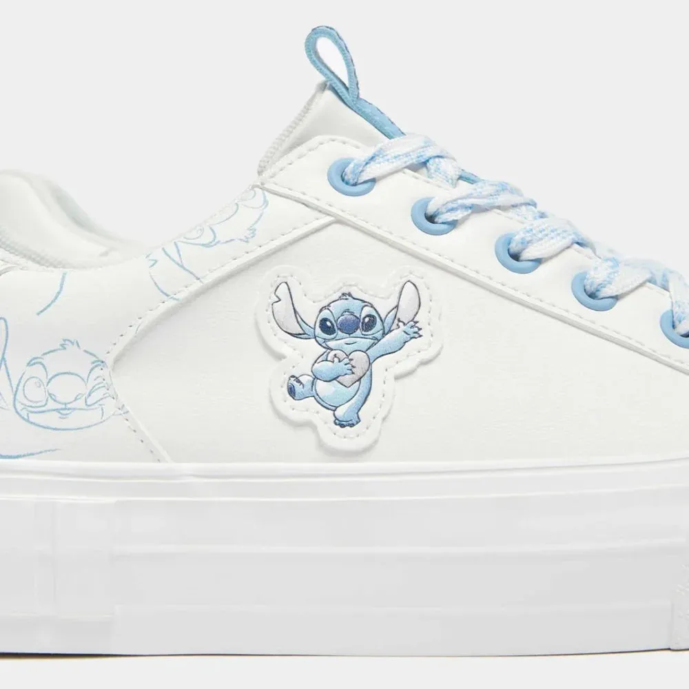 Pull & Bear LILO & STITCH Sneakers Women - WHTBLU