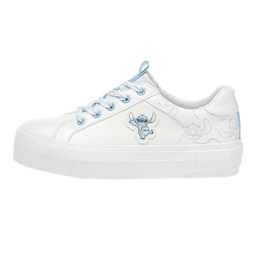 Pull & Bear LILO & STITCH Sneakers Women - WHTBLU