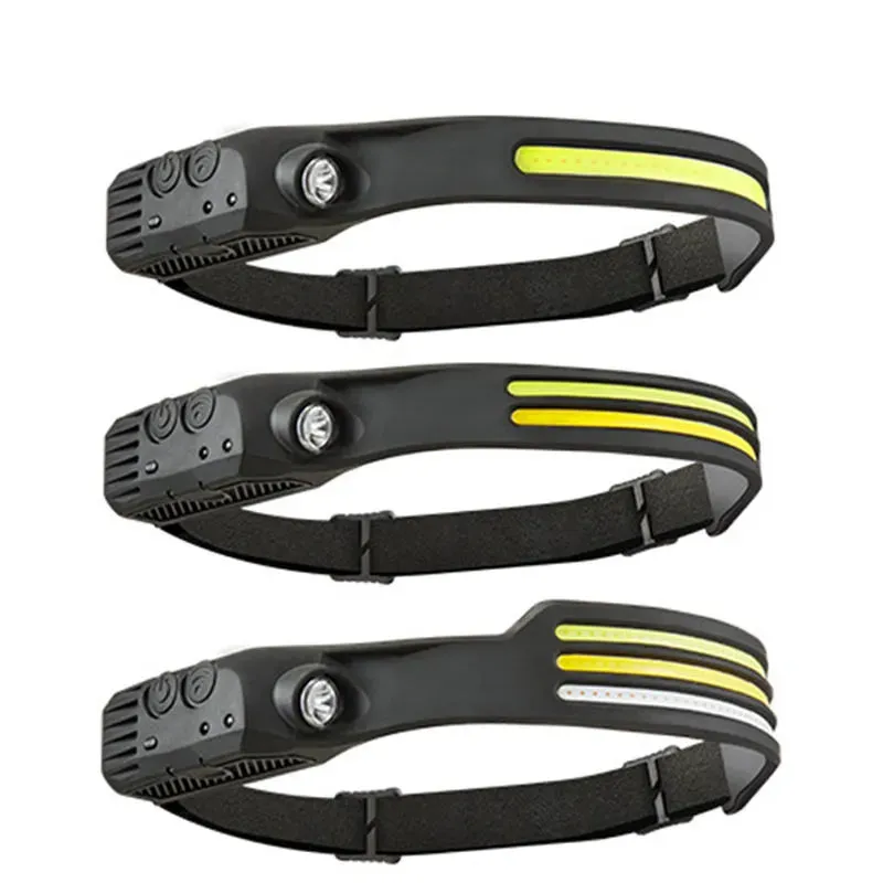 Rechargable Headlamp, Camping Accessories Gear, Waterproof Head Led Lights