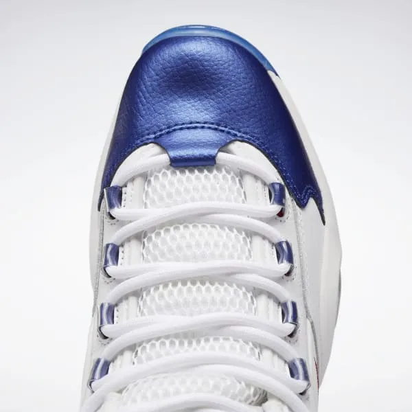 Reebok Question Mid (White/Classic Cobalt/Clear)