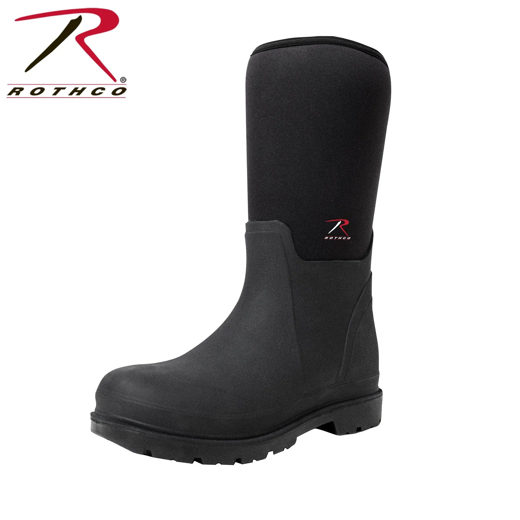 Rothco Waterproof Rubber Boots - Black - 14.5 Inch