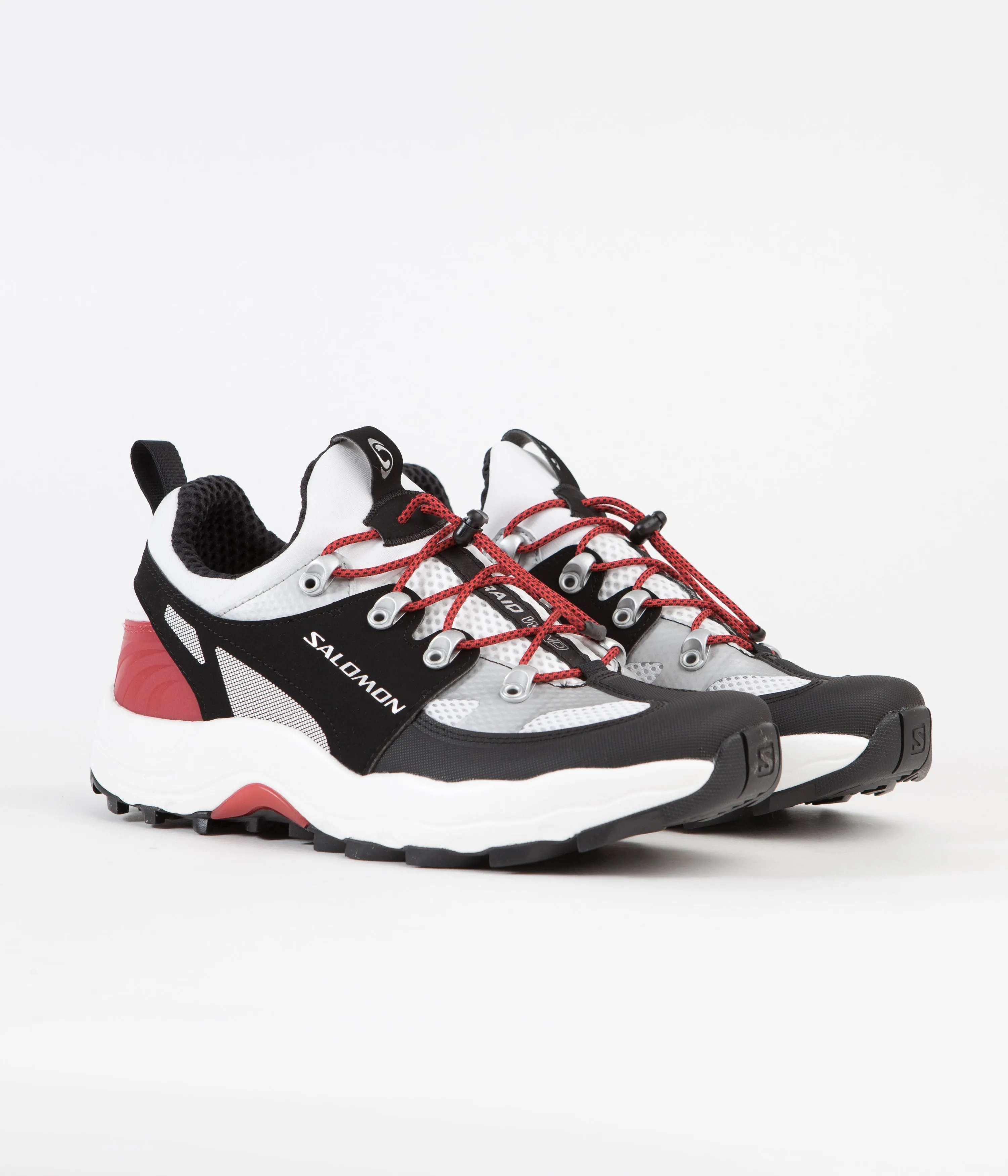 Salomon Raid Wind Shoes - White / Black / Goji Berry