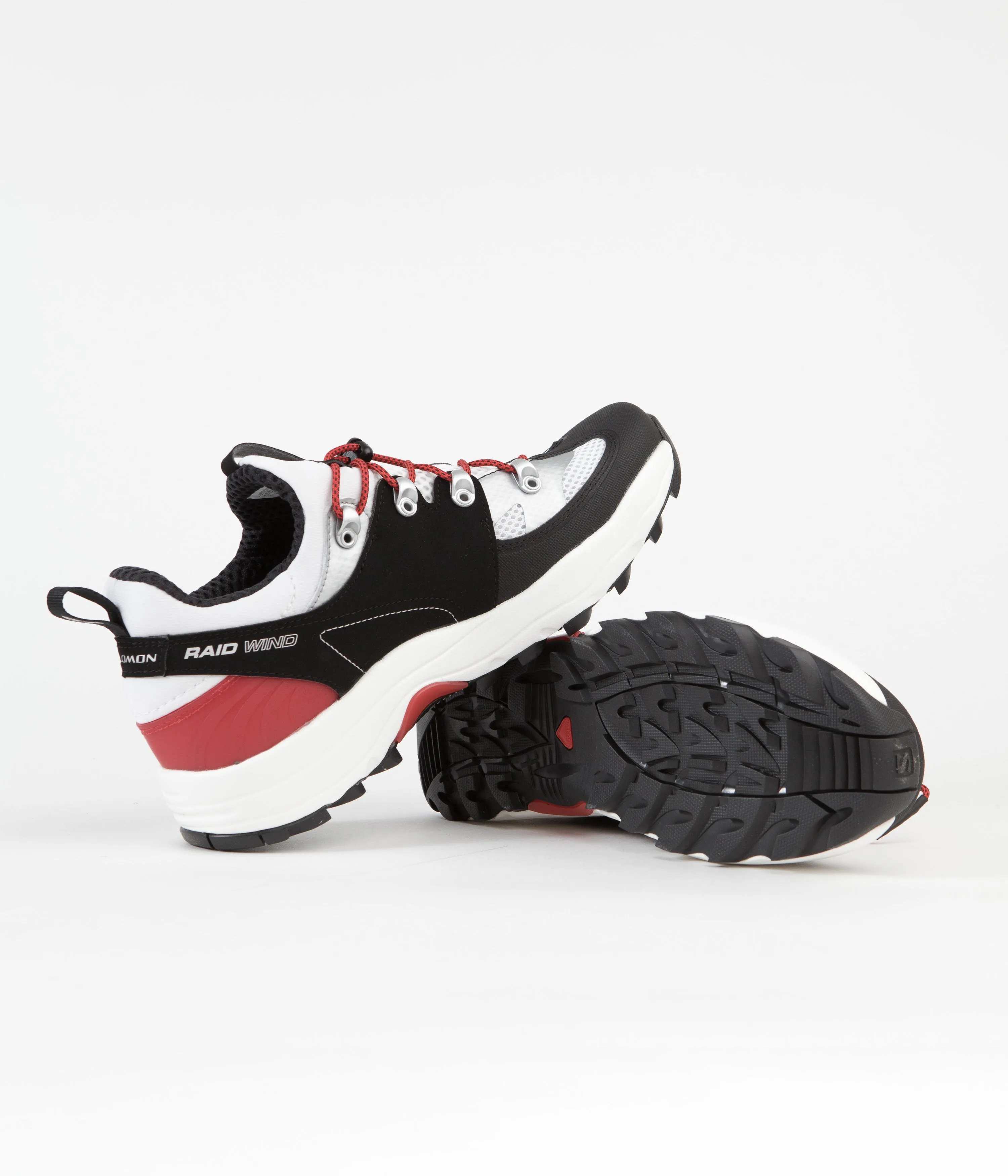 Salomon Raid Wind Shoes - White / Black / Goji Berry