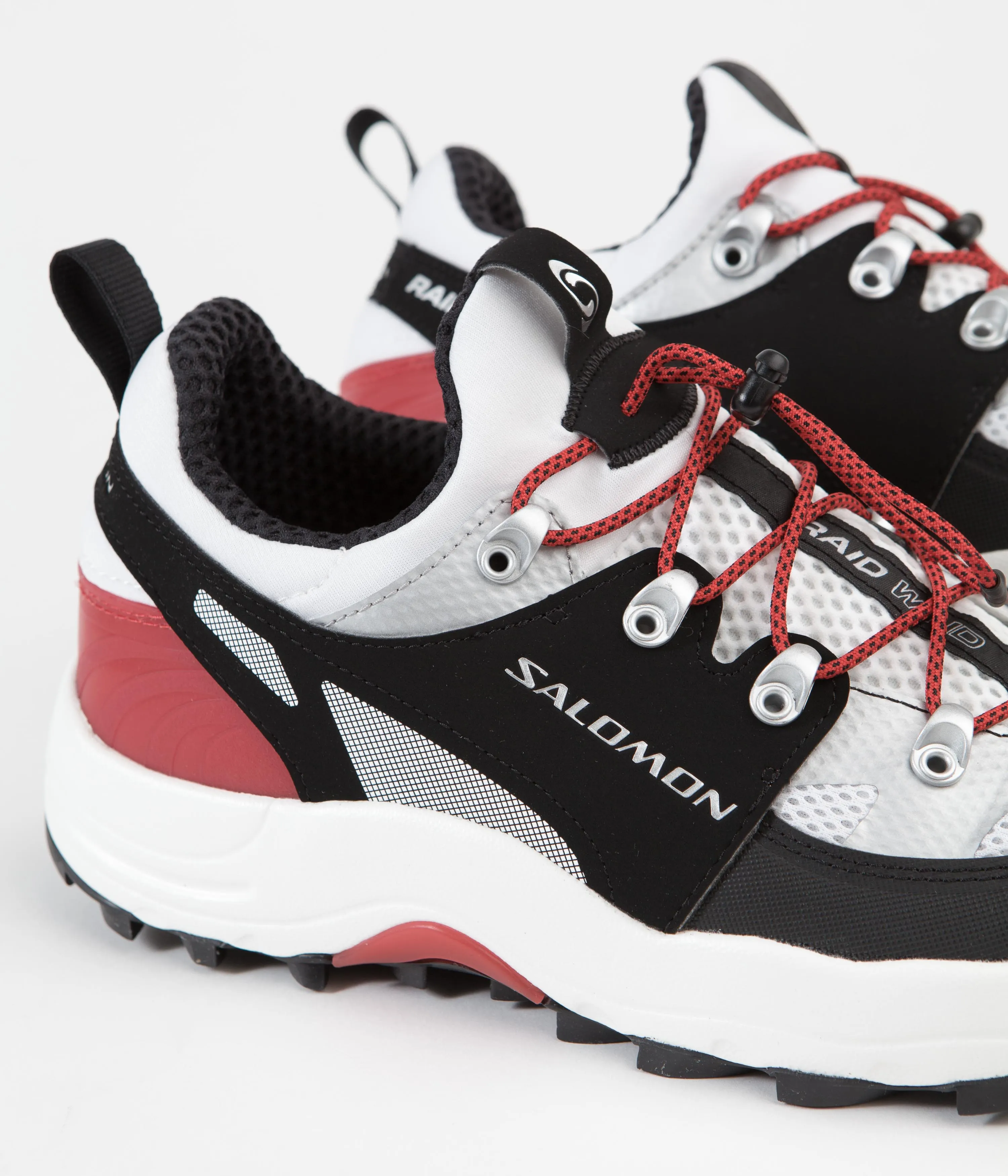 Salomon Raid Wind Shoes - White / Black / Goji Berry