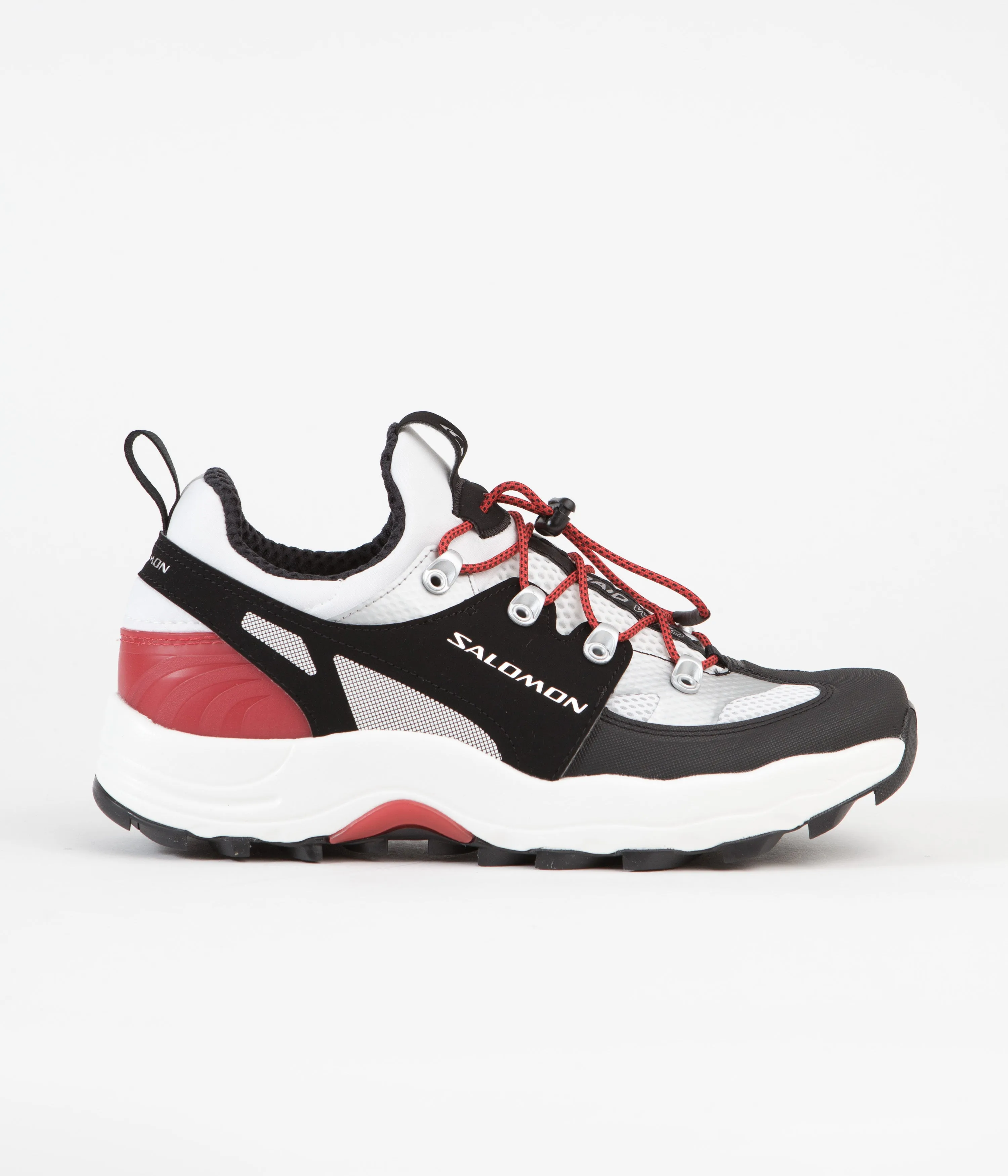 Salomon Raid Wind Shoes - White / Black / Goji Berry