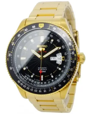 Seiko 5 Sports Automatic Pilot Gold Tone Stainless Steel Men's Watch SRP618K1