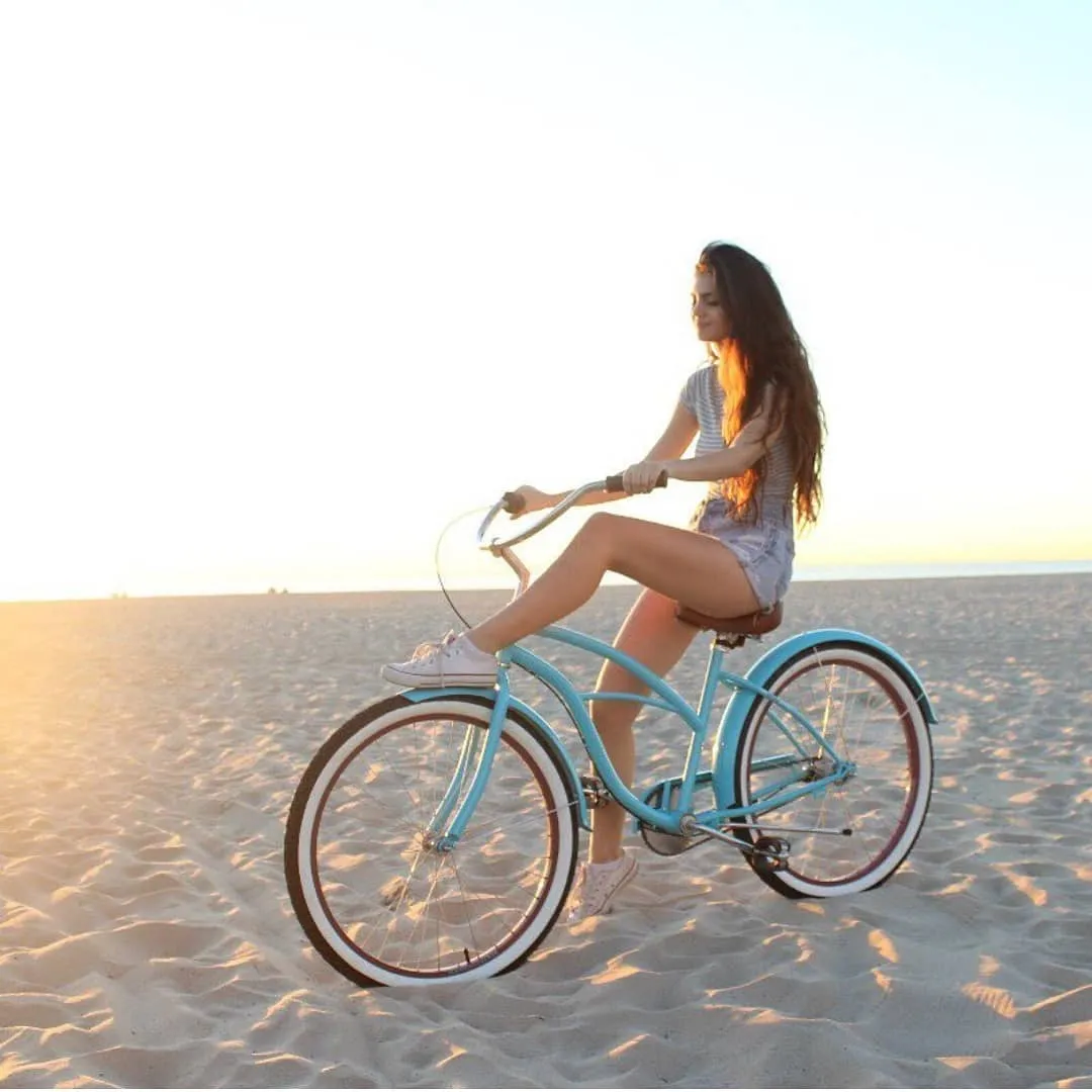 sixthreezero Teal Women's 26" 21 Speed Beach Cruiser Bicycle